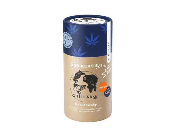 Integratore alimentare per cani CHILLAX biscotto CBD zucca - 5 mg