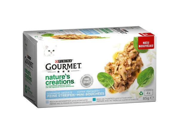 Purina cibo umido Gourmet Nature's Creation pesce, 4x85g