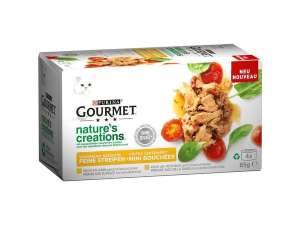 Purina cibo umido Gourmet Nature's Creation carne, 4x85g