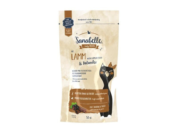 Sanabelle Snack per gatti agnello e sambuco 55 g