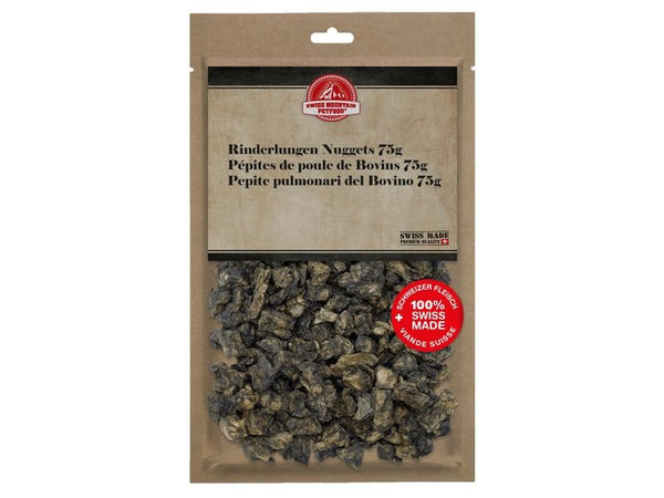 Swiss Mountain Petfood Crocchette di polmone di manzo masticabili, 75 g