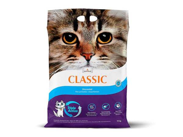 Lettiera per gatti Intersand Classic non profumata 14 kg