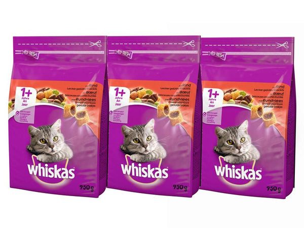 Whiskas Cibo secco manzo Adult