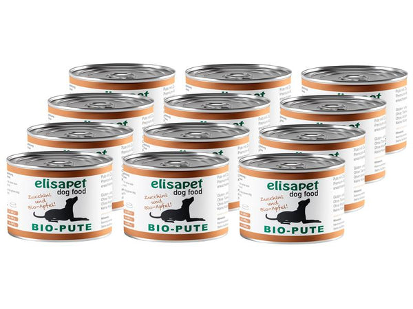 elisapet cibo umido tacchino biologico 12 x 200 g