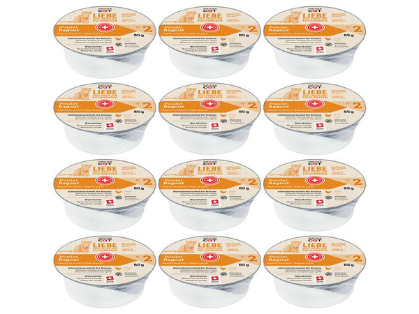 naturaCat cibo umido stufato di pollo, 12 x 85g