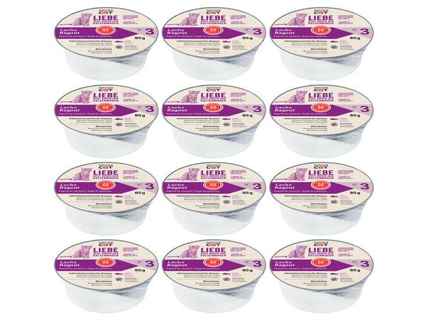 naturaCat cibo umido stufato di salmone, 12 x 85g