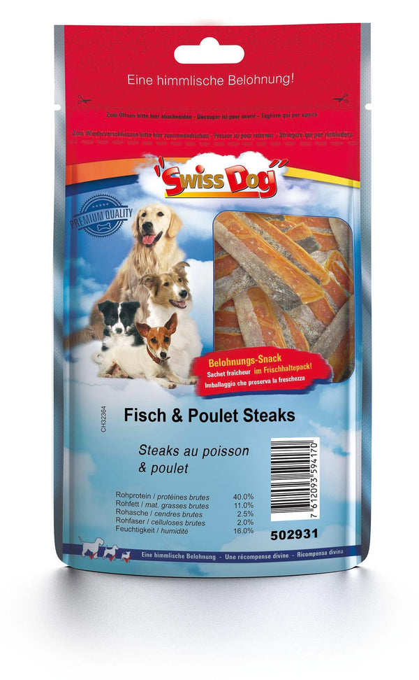 SwissDog Fisch & Poulet Steaks