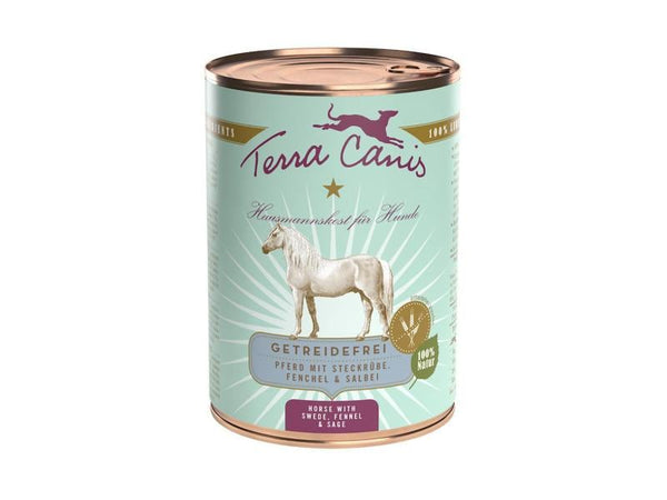 Terra Canis Cibo umido Menu senza cereali con cavallo