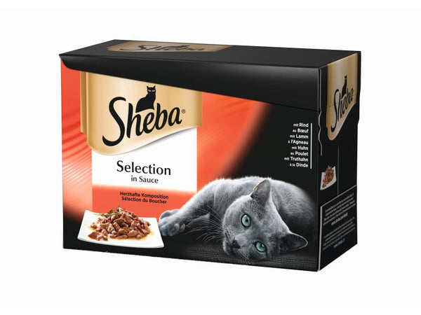 Sheba cibo umido Selection in salsa composizione saporita, +12x85g