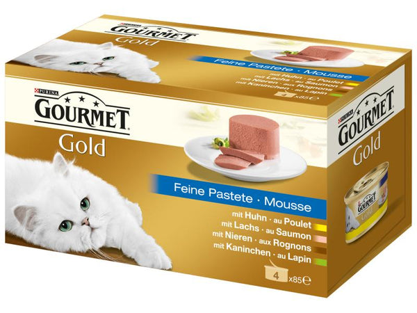 Purina cibo umido Gourmet Gold paté fine, 4x85g