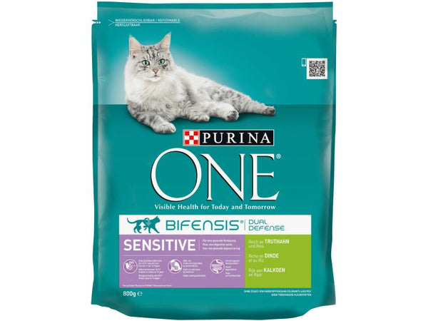 Purina ONE cibo secco Sensitive tacchino e riso