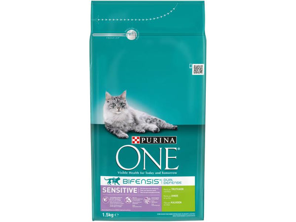 Purina ONE cibo secco Sensitive tacchino e riso