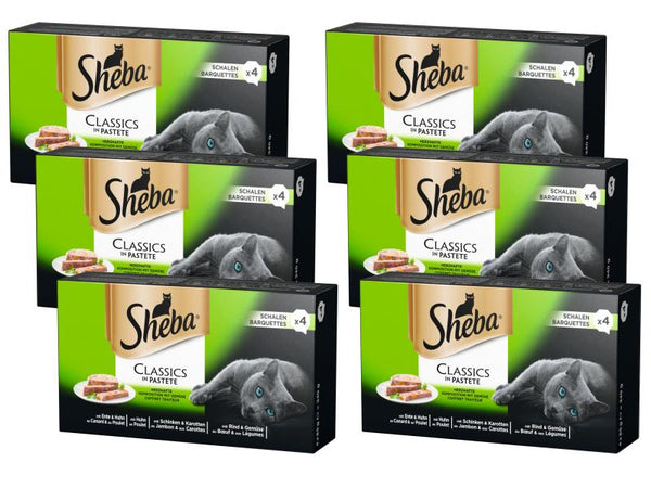 Sheba cibo umido Classics Pâté composizione saporita, 6 x 340g