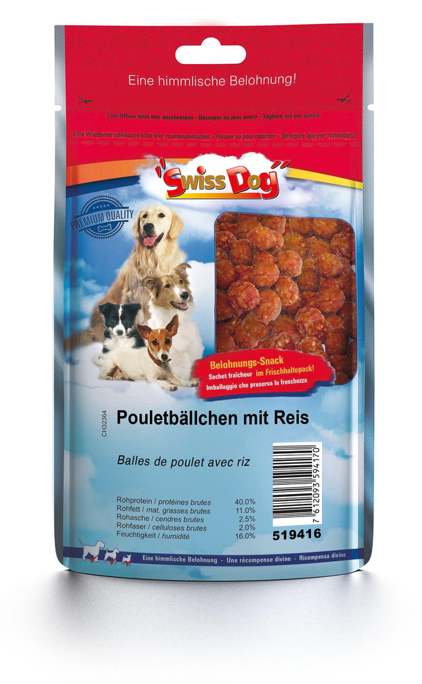 SwissDog Pouletbällchen mit Reis