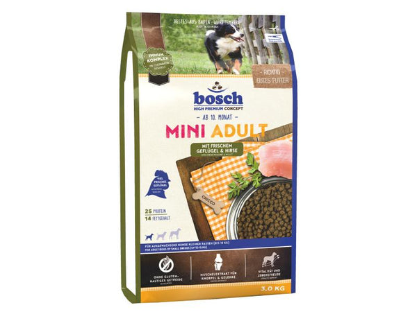 Bosch Cibo per animali secco Pollo e miglio Mini Adult