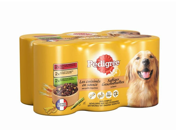 Pedigree cibo umido Adult succulento tritato, 6x400g