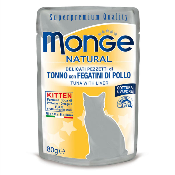 Monge Natural Kitten Tuna e fegato di pollo