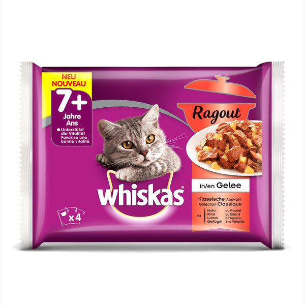 Whiskas 7+ ragout, selezione classica in gelée