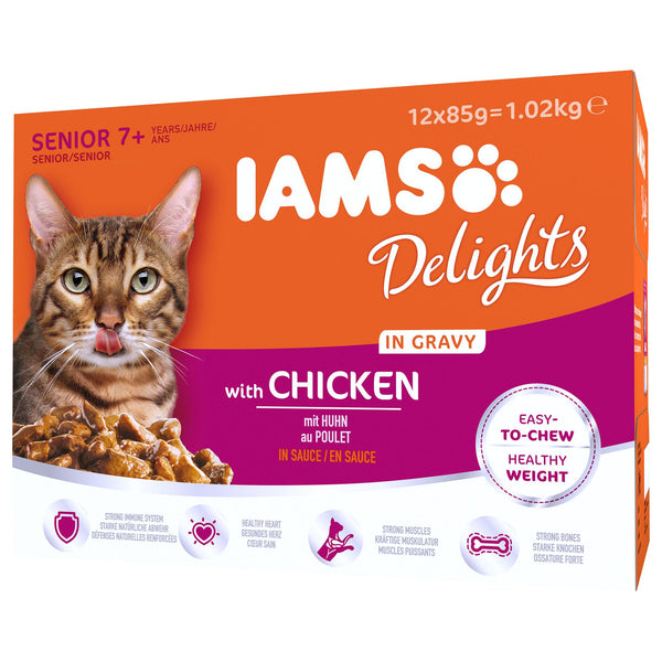 Iams Delights Senior in Sauce