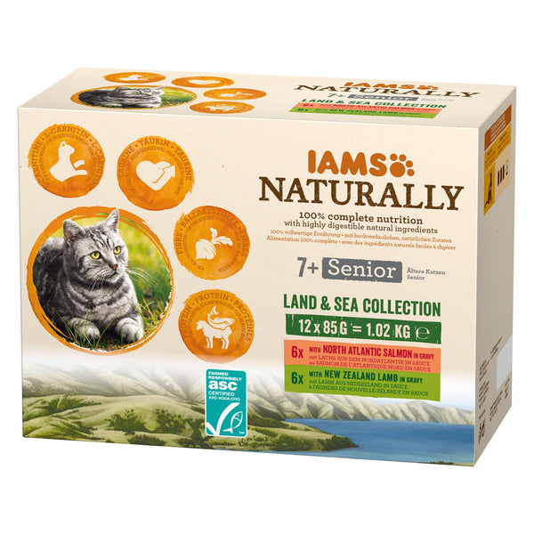 Iams Naturally Senior Land & Sea Mix