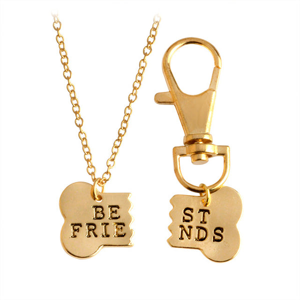 Collana con ciondolo dell'amicizia "BEST FRIENDS"